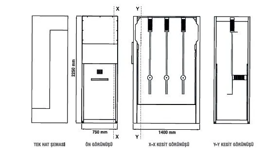 Bus Riser Switchgear — Technical Drawings