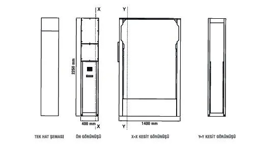 Duvar Geçiş Hücresi — Teknik Çizimler